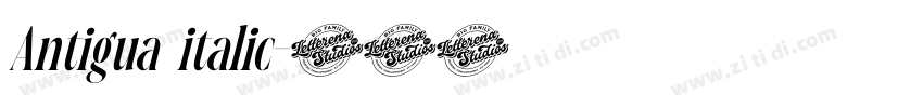 Antigua italic字体转换 Antigua italic字体转换
